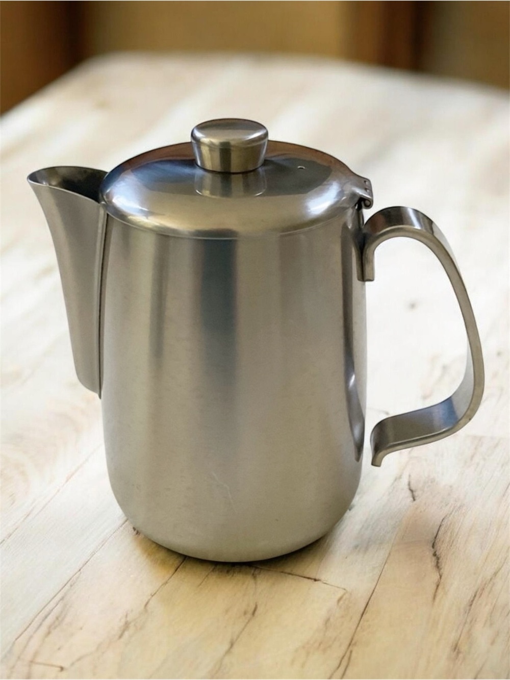 Vintage Alessi Italy 18/10 Stainless Steel Coffee Server Pot Modernist MCM